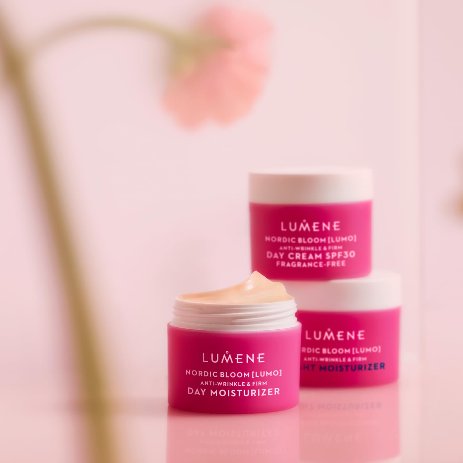 Lumene Nordic Bloom Lumo Anti-Wrinkle Firming Day Moisturizer 1.7 oz with Pre-Retinol - Image 4