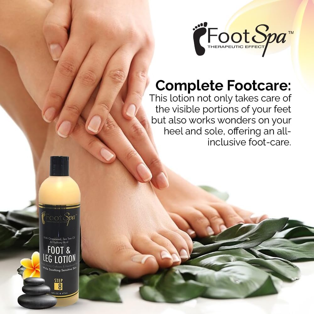 Healing Foot Spa Massage Lotion 16 Oz Peppermint Eucalyptus Natural Oils - Image 5