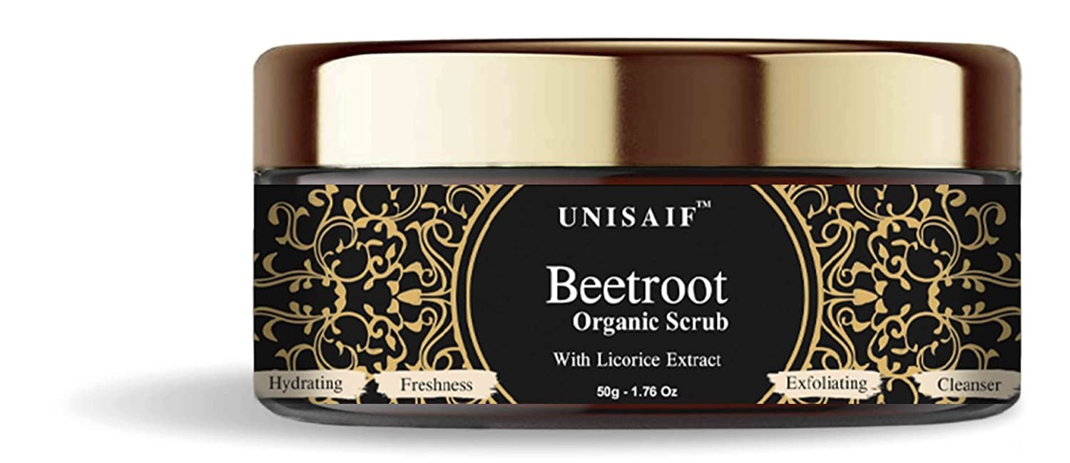 Betroot Exfoliating Face Scrub – Exfoliating Body Scrub with Licorice Extract | Facial Scrub | Face Exfoliator Promotes Glow | Exfoliate for Face Hydration | Freshness | Face Cleanser (50g)