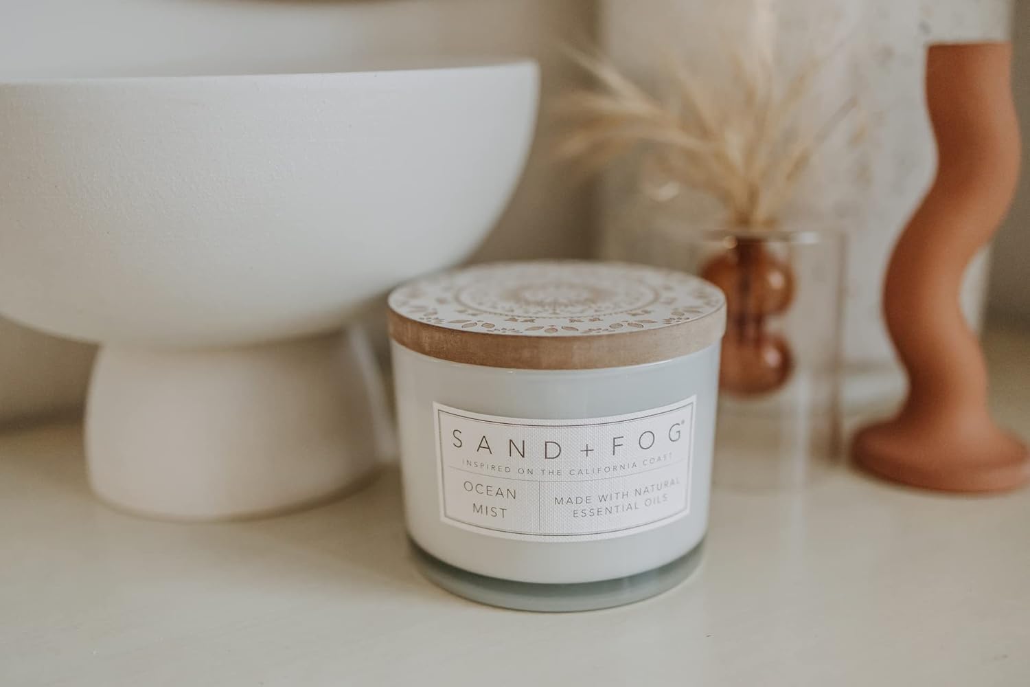 Sand + Fog Scented Candle - Golden Nutmeg – Additional Scents and Sizes – 100% Cotton Lead-Free Wick - Luxury Air Freshening Jar Candles - Perfect Home Decor – 12oz - Image 6