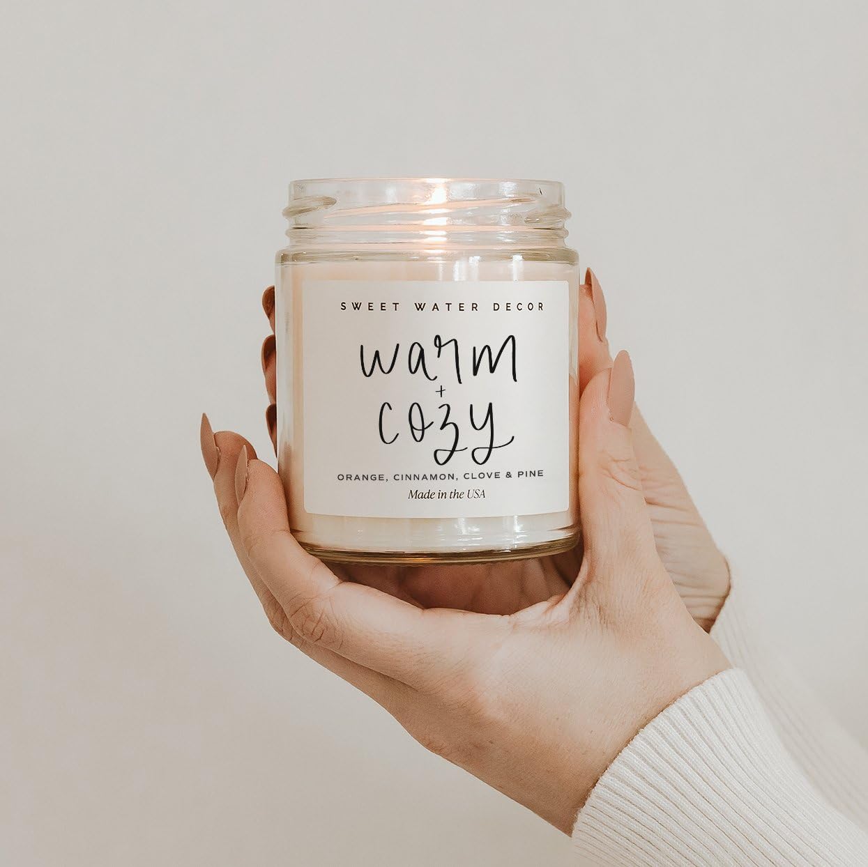 Sweet Water Decor 9oz Pine Cinnamon Fir Scented Soy Candle 40 Hour Burn Time - Image 9