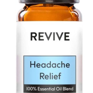 Headache Relief Essential Oil Blend by Revive Essential Oils - 100% Pure Therapeutic Grade, for Diffuser, Humidifier, Massage, Aromatherapy, Skin & Hair Care