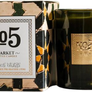 Jackson Vaughn Scented Candle | Aromatherapy Long Lasting Candles Luxury Home Fragrance Decor Gifts Hand Poured Soy Wax Blend Notes of Fresh Lavender, Thyme, Basil 55 Hour Burn 14.5oz (No. 5 Market)