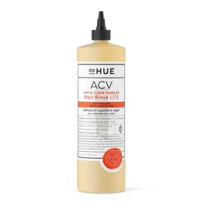 dpHUE Apple Cider Vinegar Hair Rinse Lite, 20 oz - Shampoo Alternative, Scalp Cleanser & Post Workout Rinse - Won’t Weigh Fine Hair Down - Removes Buildup & Sweat