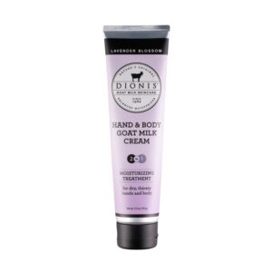 Dionis Goat Milk Skincare 3.3 oz Lavender Blossom Hand & Body Cream - Travel Size Hand Lotion For Hydrating & Moisturizing Dry Skin - Cruelty Free Cream Made In The USA - Paraben Free Formula