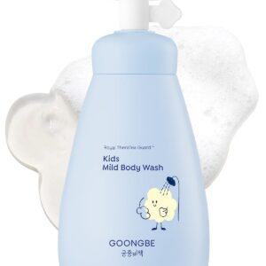 Kids' Mild Body Wash - Korean Kids Body Cleanser - Hydrating & Refreshing Low pH Soft Bubble Foaming with Panthenol and Amino Acids - Allergen Free Scent, 10.1 fl.oz.