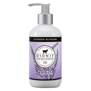 Dionis Goat Milk Skincare Lavender Blossom Scented Lotion 8.5oz, Hand & Body Cream 3.3oz and Bar Soap 6oz Bundle
