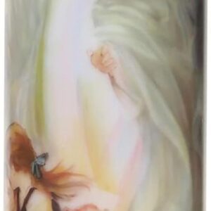 Stonebriar The Saints Collection Guardian Angel Flickering LED Prayer Candle with Automatic Timer, Religious Gift Ideas for Mom, Dad, Sister, Brother, and Friends 8 Inches, 1 Count (Pack of 1)