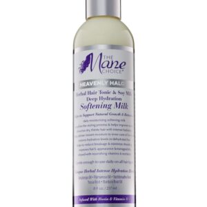 The Mane Choice Heavenly Halo Herbal Hair Tonic & Soy Milk Deep Hydration Softening Milk, 8 Ounce