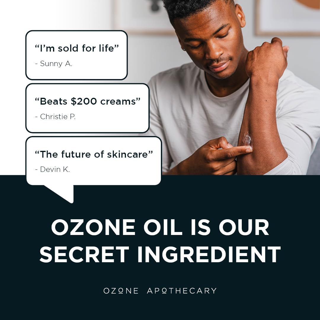 Ozone Skin Cream | Ozone Oil Infused Absorbent Cream Skincare | Antibiotic-Free Multipurpose for Promoting Healthy Skin - Image 2