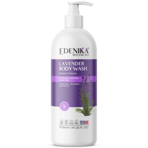Lavender Oil Body Wash, Aromatic Shower Experience, Cleanses While Calming & Relaxing Your Senses, Stress Relief, Aids Sleep, For Dry, Sensitive, All Skin Types (16 fl oz)