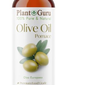 Olive Oil Pomace 16 fl. oz. 100% Pure Natural Carrier Moisturizer For Skin, Body, Face And Hair Growth. Great For DIY Soap Making, Cosmetics and Massage.