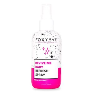 FoxyBae Hair Refresh Mist - with Witch Hazel & Rose Water - Refreshes, Rehydrates, Odor Control - No White Residue - Non-Aerosol Dry Shampoo Spray - Revive Me Baby - 6 Fl Oz