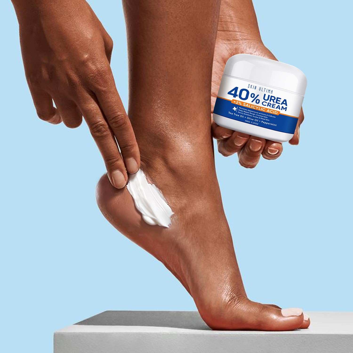 Urea Cream 40 percent for Feet with 2% Salicylic Acid, Maximum Strength & Intensive Repair Care for Dry Cracked Heels, Relief for Dry Foot, 5.29 OZ - Image 8