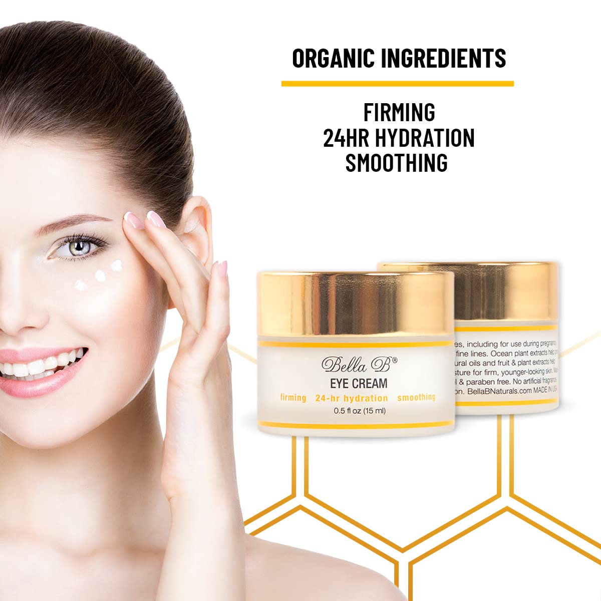 Bella B Eye Cream 1.7 oz Jar - Facial Glow - Pregnancy Skin Care - Pregnancy Skincare - Natural Eye Cream - Anti Aging Eye Cream - Organic Eye Cream - Prenatal Skin Care - Healthy Beauty - Image 4