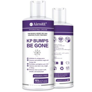 KP Bump Eraser & Hydrating Cream, 4 oz - Moisturizer for Sensitive, Dry Skin, Lightweight & Natural