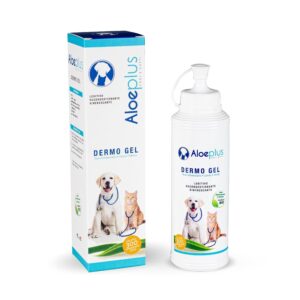 Dermo Gel for Dogs 200ml - Dog Ointment for Skin Irritation and Sensitive Skin, Dog Itch Relief, Soothing and Decongestant with Organic Arborescens Aloe Gel, 100% Natural Ingredients