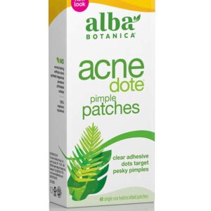 Alba Botanica Acnedote Pimple Patches for Face - Pimple, Spot Patches - Hydrocolloid Skincare Patches - 40 Count