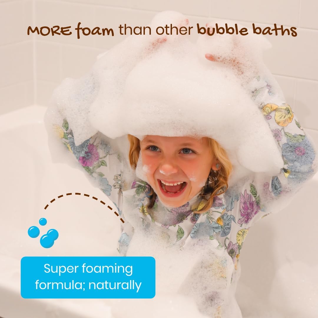 Honeysticks Kids Non-Toxic Plant-Based Bubble Bath 3 Pack Blue Red Yellow Ages 1-8 - Image 6