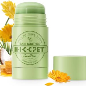 HICC PET Skin Balm for Dogs & Cats - Soothes Itching and Irritation Skin & Prevents Infection, All-Natural Dog Moisturizer for Dry Itchy Skin, Lick-Safe Allergy & Hot Spot Treatment - 0.21oz