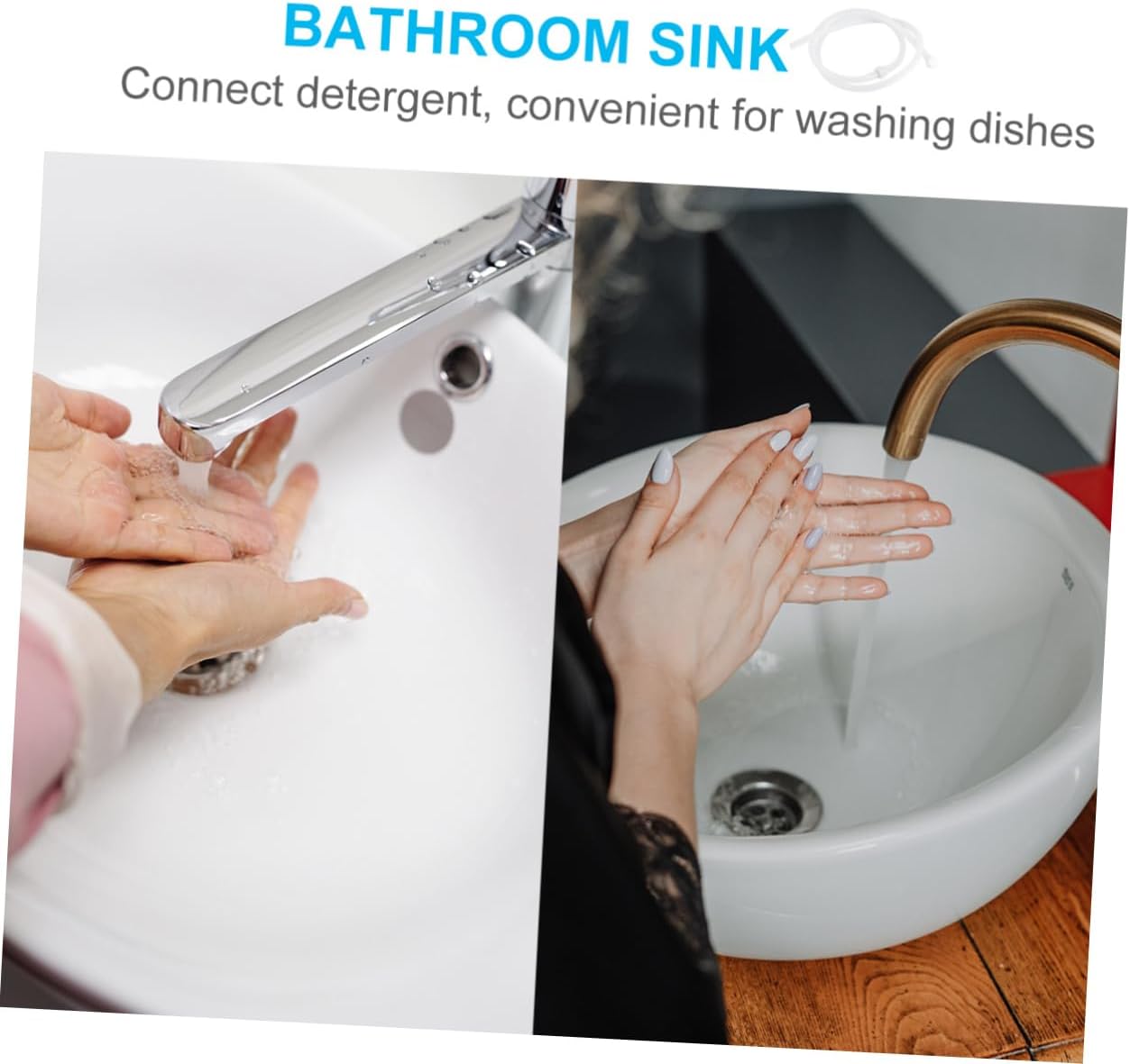 HOMSFOU DIY Soap Dispenser Extension Tube Kit Leakproof Easy Soap Pumping 3 Caps Fit Small Containers - Image 7