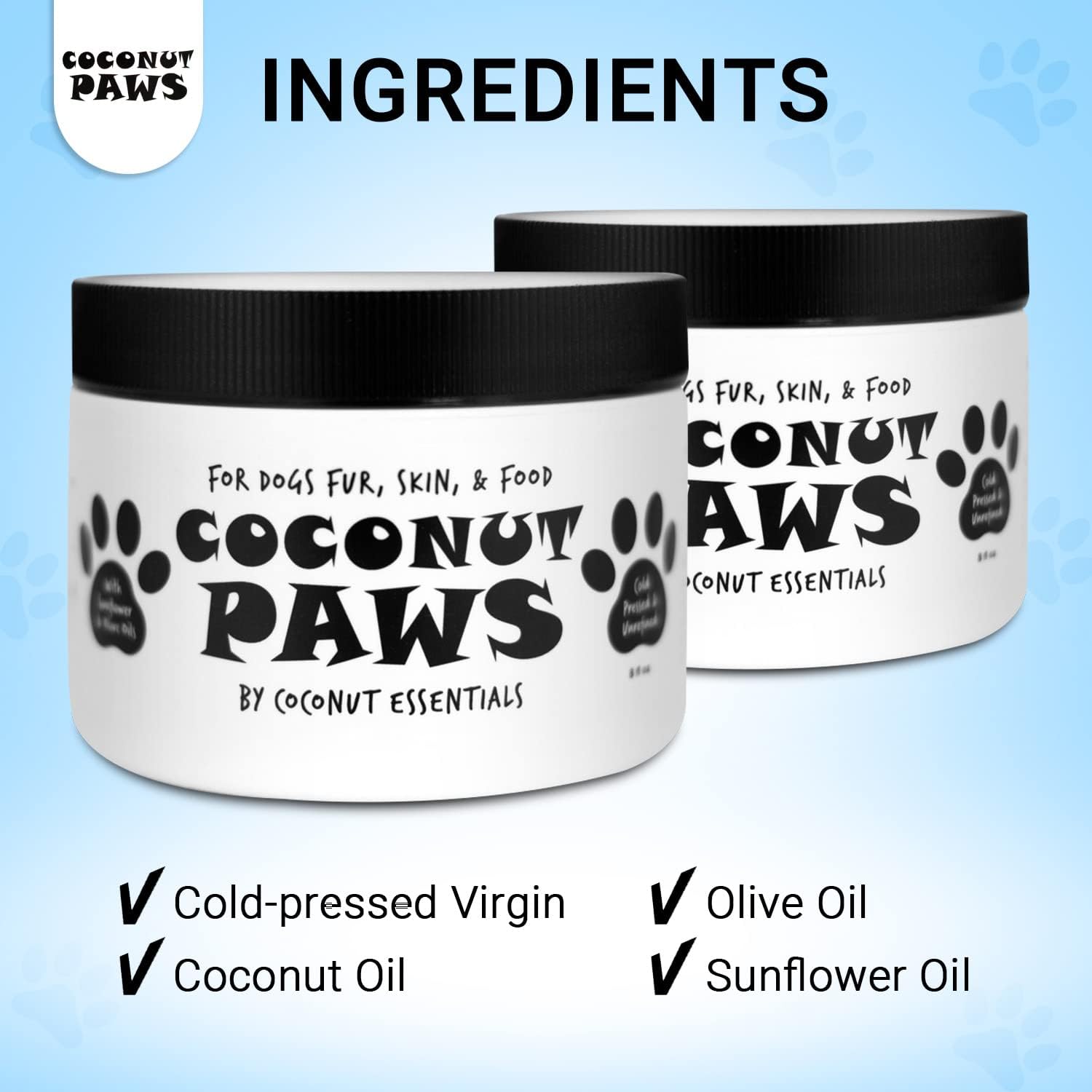 Coconut Paws 8oz Dog Skin and Coat Itch Relief Hot Spot Treatment with Olive and Sunflower Oils - Image 7