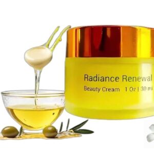 Jolie Radiance Renewal Beauty Cream - 100% Organic Olive Oil-Based Moisturizer | Deep Hydration & Glow | Clean Beauty, Vegan & Natural Skincare | Anti-Aging | Promotes Collagen