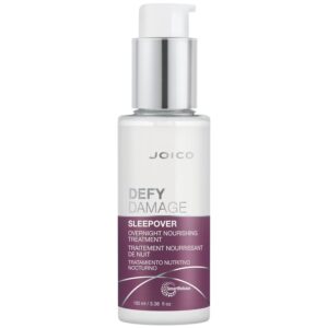 Joico Defy Damage Sleepover Overnight Nourishing Treatment | Instantly Softens & Smooths | Strengthen Bonds | Reduce Breakage & Split Ends | No Rinse Formula | With Arginine & Keratin