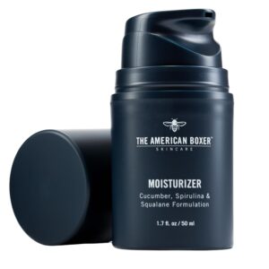 Mens Face Moisturizer, Hydrates Dry Skin, Soothes Irritation, Eliminates Razor Burn & Redness, Anti Aging & Anti Wrinkle Cream, Fragrance Free, No Sticking, No Strong Odor, for Daily Use