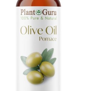 Olive Oil Pomace 4 fl. oz. 100% Pure Natural Carrier Moisturizer For Skin, Body, Face And Hair Growth. Great For DIY Soap Making, Cosmetics and Massage.