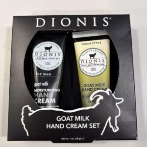 Dionis Goat Milk Hand Cream Set for Men, Eucalyptus Scent