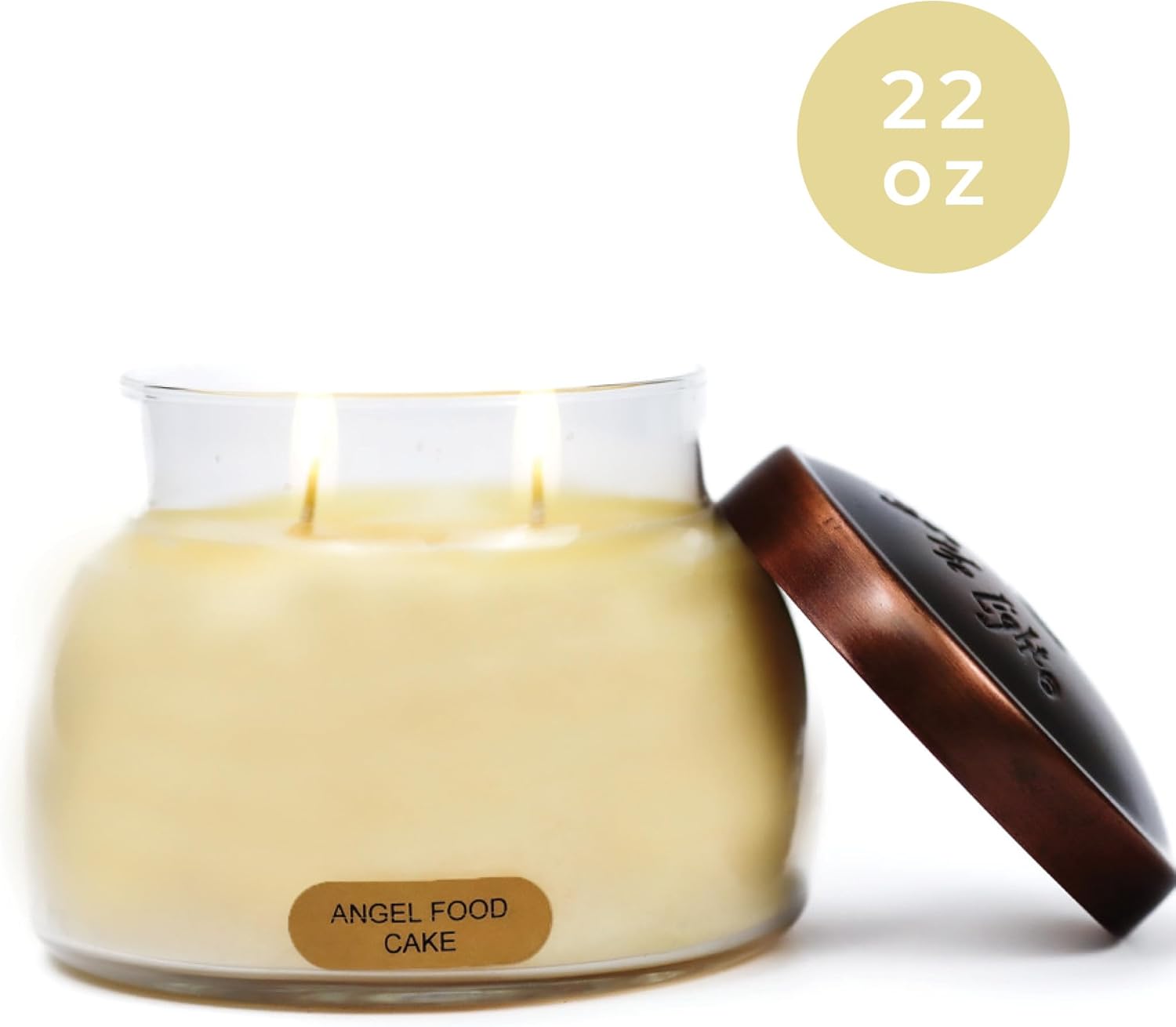 Mama's Angel Food Cake 22oz Scented Jar Candle White - 125 Hour Burn Time - Image 2