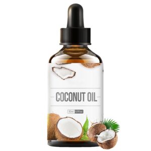 Organic Coconut Oil for Face, Natural Cold Pressed Coconut Oil, Deep Hydration, Soothe Skin, Anti-Aging, Reduce Wrinkle Fine Line, Tighten Skin, Purify Pores, Liquid Coconut Oil for Skin Hair