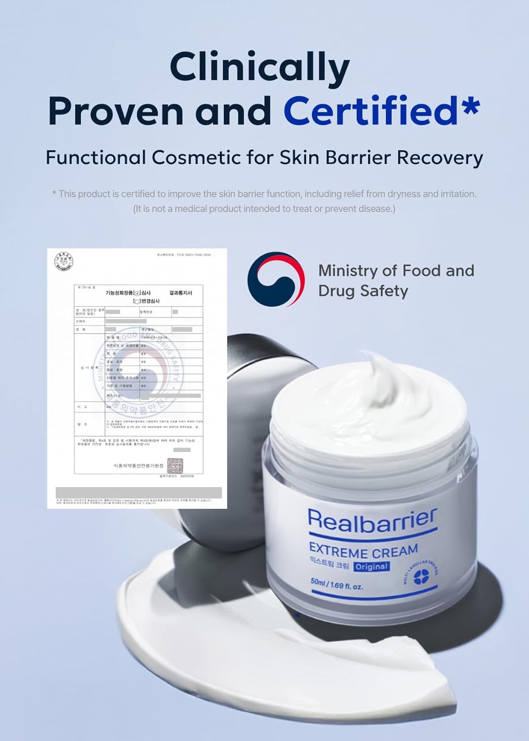 Real Barrier | Extreme Cream | Korean Moisturizer Face Cream, Korean Skin Care | Rich Face Lotion for Sensitive Skin | Hydrating Face Moisturizer with Hyaluronic Acid and Ceramides | 1.69 fl oz (50ml) - Image 4