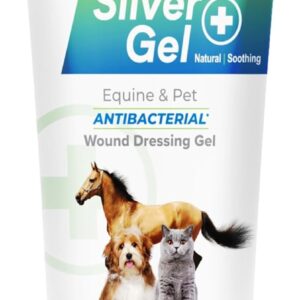 Hot Spot Treament for Dogs, Colloidal Silver Gel Wound Care for Dogs, Cats, Horses, Relief of Rashes, Irritations, Itch, Bites, Burns, Scratches, Minor Cuts, Coat Care, Vet Recommended, Made in USA