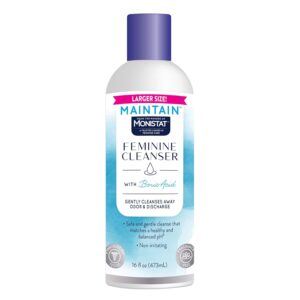 Monistat Boric Acid Feminine Cleanser, Fragrance Free Feminine Wash, 16 Fl Oz, 1 Pack