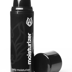 Black Wolf - Men’s Face Moisturizing Gel- 1.7 Fl Oz- Hyaluronic Acid and Aloe Vera Hydrate Your Skin and Leave It Feeling Smoother- Great for Oily Skin- Sulfate, & Cruelty Free, for Dry Skin