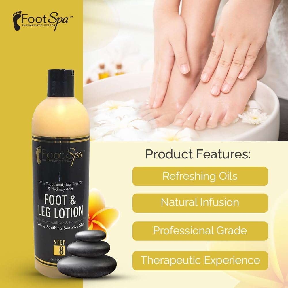 Healing Foot Spa Massage Lotion 16 Oz Peppermint Eucalyptus Natural Oils - Image 6