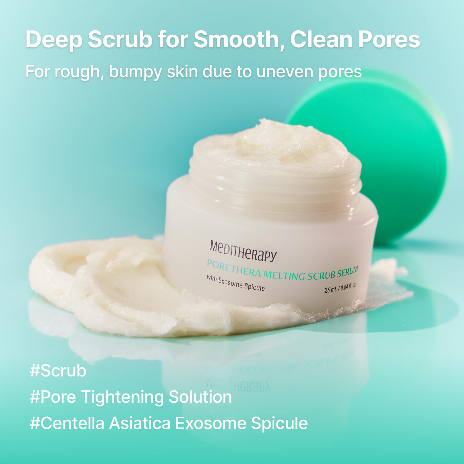 Porethera Melting Scrub Serum - Korean Face Serum for Clarifying Pores - Pore Minimizer for Face - Deep Face Scrub for Smooth and Clean Skin - Spicules for Tightening and Refining Pores, 0.84 fl.oz - Image 2