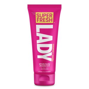 Lady Parts Whole Body Deodorant Lotion For Women | POWDER LOTION for Privates & Body to Stop Odor & Friction | Aluminum Free | CocoVanilla Scent | 4oz