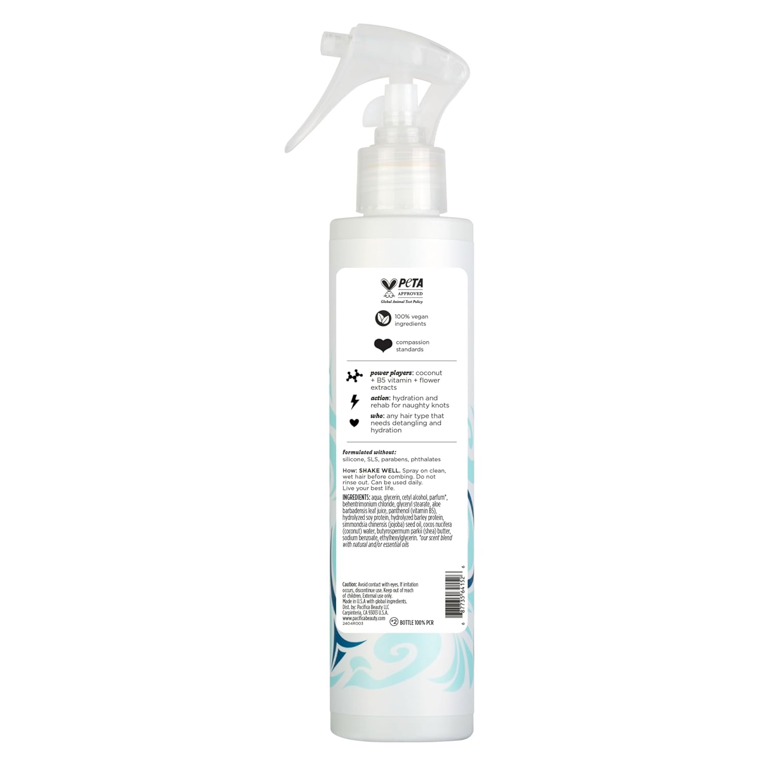 Pacifica Coconut Milk Hair Detangler Spray – Leave-In Conditioning Elixir for Tangle-Free Hair – Instantly Detangles Knots, Adds Shine & Moisture, Prevents Breakage & Frizz – Vegan & Cruelty-Free - Image 13