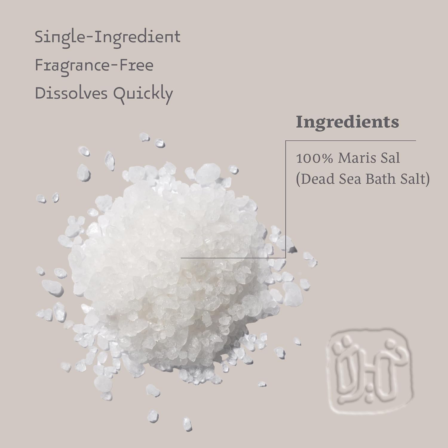 Natural Coarse Dead Sea Mineral Bath Salts Relaxing Soak 2.2 lb Bag - Image 2