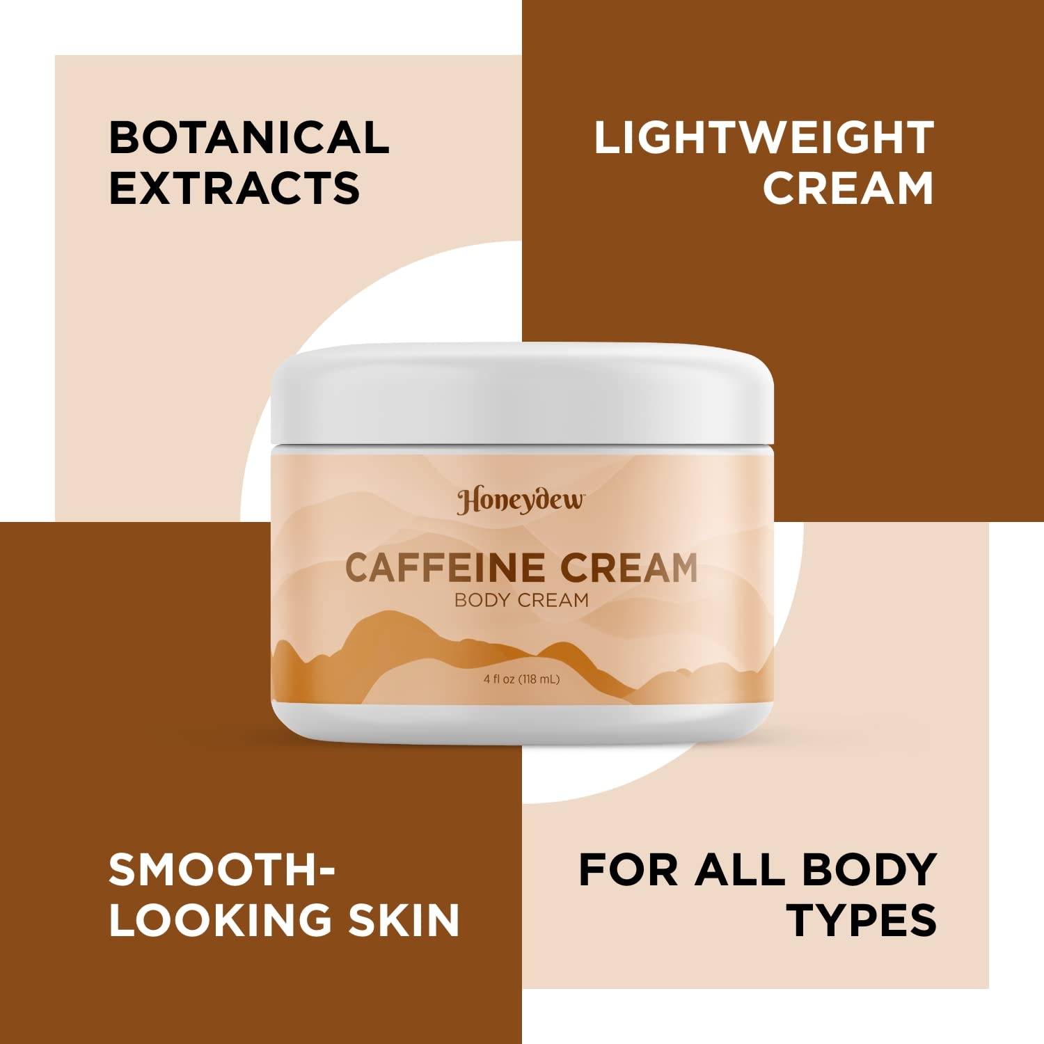 Skin Firming Cream for Cellulite and Wrinkles - Deep Moisturizing Caffeine Cream for Cellulite Fine Lines Dry Skin and Wrinkles - Vegan Gentle Coffee Scent Skin Firming Lotion for Cellulite for Women - Image 6