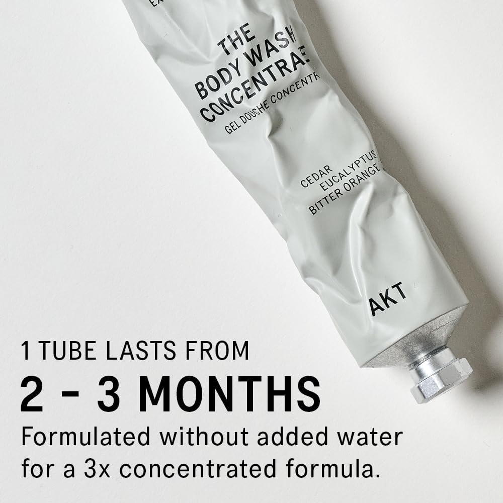AKT The Body Wash Concentrate 3.4 Fl Oz, Natural Shower Gel with Skin-Balancing Prebiotics, Body Wash Women & Men, with Olive Squalane & Vitamin E, Sc.02 After Thunder, All Genders - Image 4
