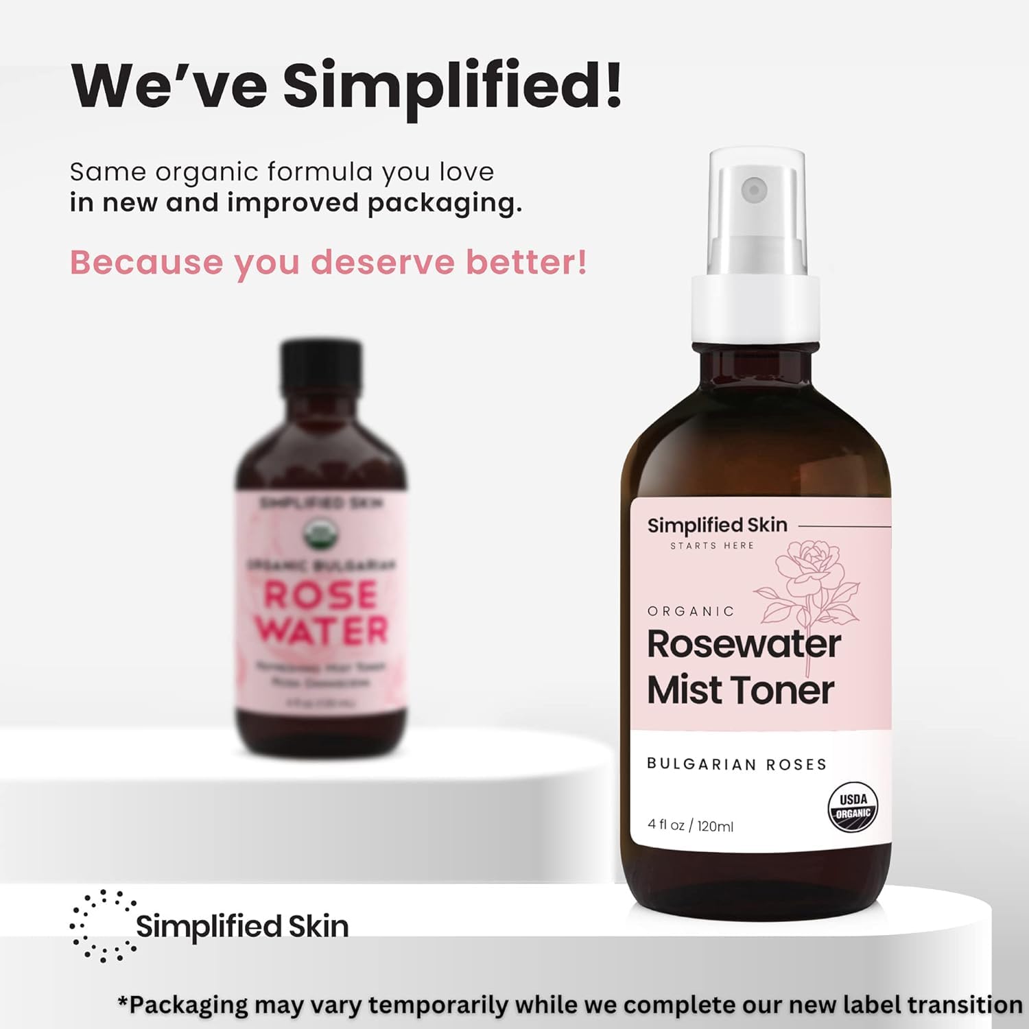 USDA Organic Rose Water Spray 8oz Refill, Alcohol-Free Hydrating Toner for Face and Hair - Image 9