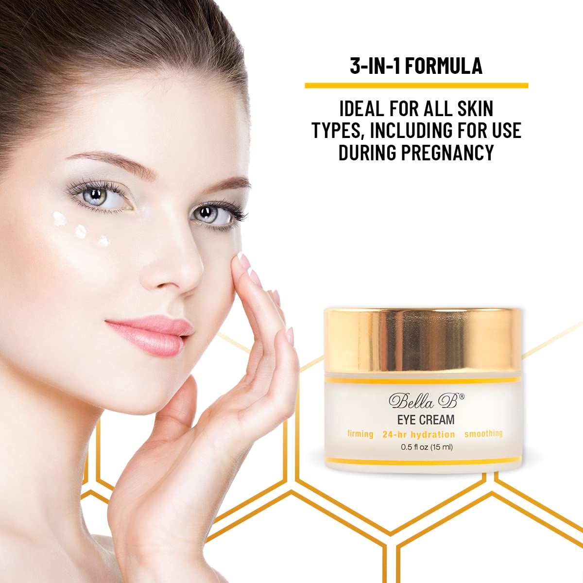 Bella B Eye Cream 1.7 oz Jar - Facial Glow - Pregnancy Skin Care - Pregnancy Skincare - Natural Eye Cream - Anti Aging Eye Cream - Organic Eye Cream - Prenatal Skin Care - Healthy Beauty - Image 2