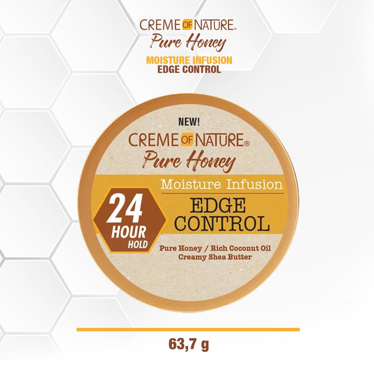Moisture Infusiuon Edge Control by Creme of Nature, Pure Honey, Coconut Oil and Shea Butter Formula, 2.25 Oz - Image 5