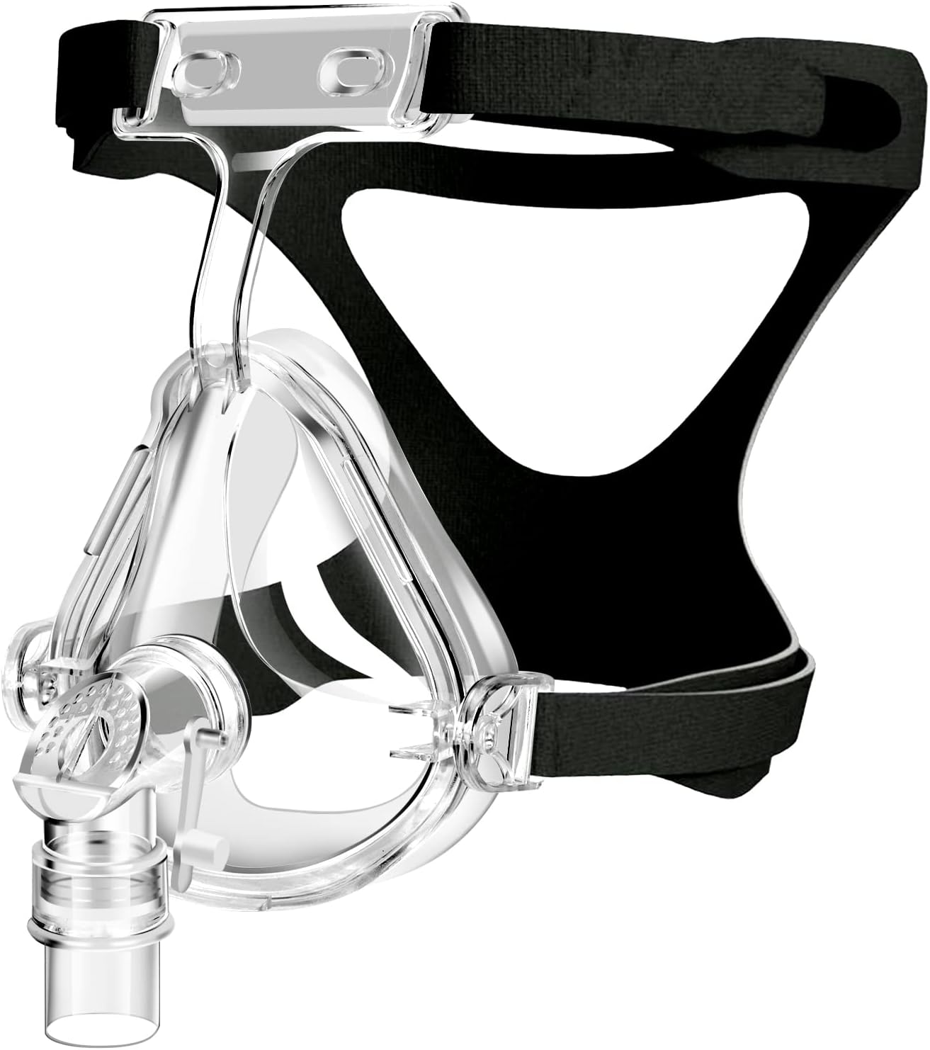 Cushion-Flex TM Nasal CPAP Mask Sleep Apnea - CPAP Mask Full Face - Includes Headgear, Frame, Elbows and Soft Sleeve - Reusable CPAP Supplies