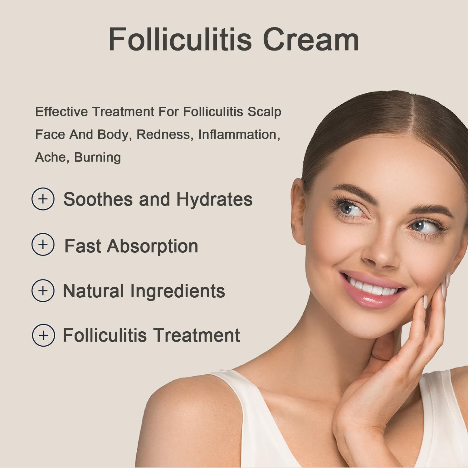 TKTT Folliculitis Cream for Scalp Face Body 1.42 Oz Treats Redness Inflammation - Image 2