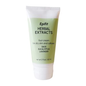 Aromatherapy All Natural Moisturizer Foot Cream with Rosemary Lavender Eucalyptus Sage and Seaweed 2 Ounces